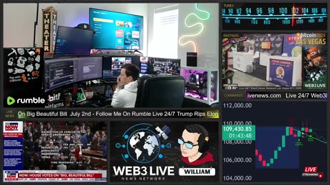 🔴 LIVE | July 3rd Web3Live News 24/7 — Big Beautiful Bill Vote, Breaking Web3 Updates & More!