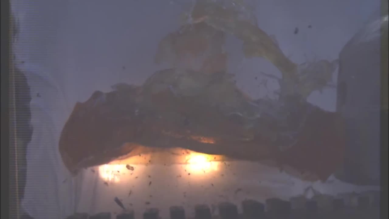 50BMG Hornady 750gr A-Max slow motion ballistic gelatin