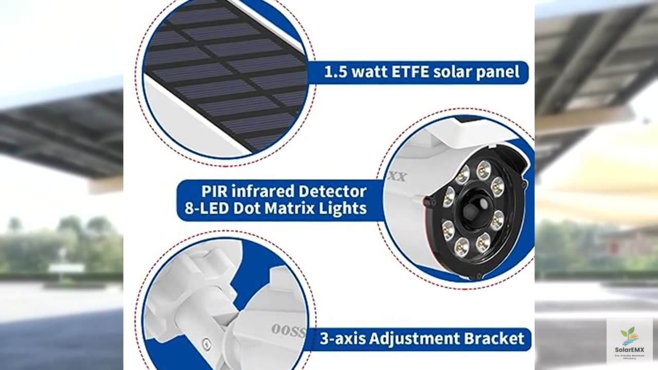 (Wire Free Solar Motion Light) Motion Sensor Solar Powered Outdoor Wireless Fake
