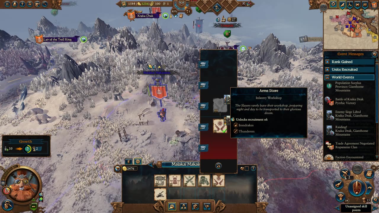Warhammer 3 - Malakai Makaisson - turn 40ish