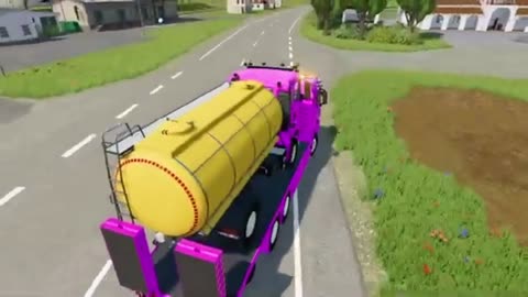 Hauling Colorful Emergency Vehicles in FS22