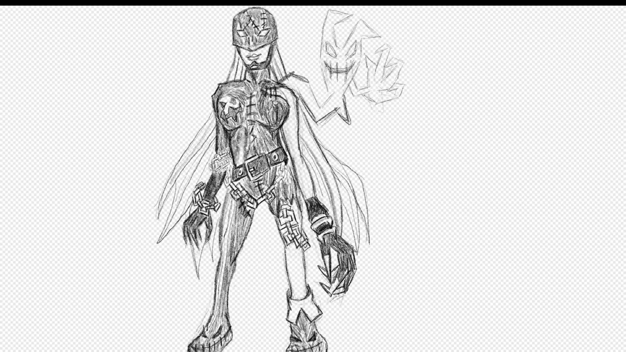 Erik Sketchbook: Ladydevimon (from Digimon Story Cyber Sleuth & Time Stranger)
