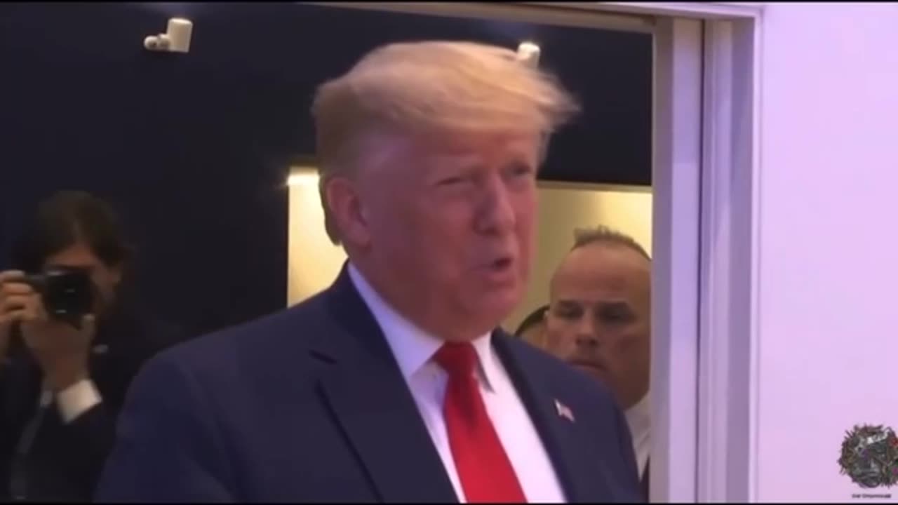 Trump at WEF 50 praising Klaus Schwab