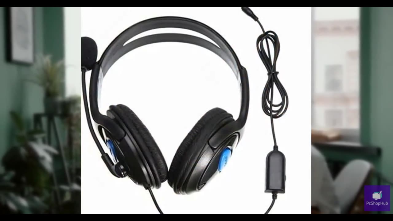 Wired Headset with Noise-Cancelling Mic for PC, Laptop, Mac - Over-Ear Office Co