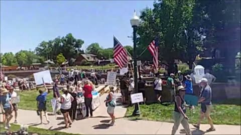 No Kings protest June 14th 2025 Arvada Colorado