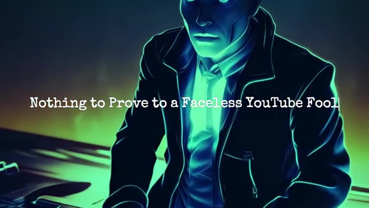 Nothing to Prove to a Faceless YouTube Fool.