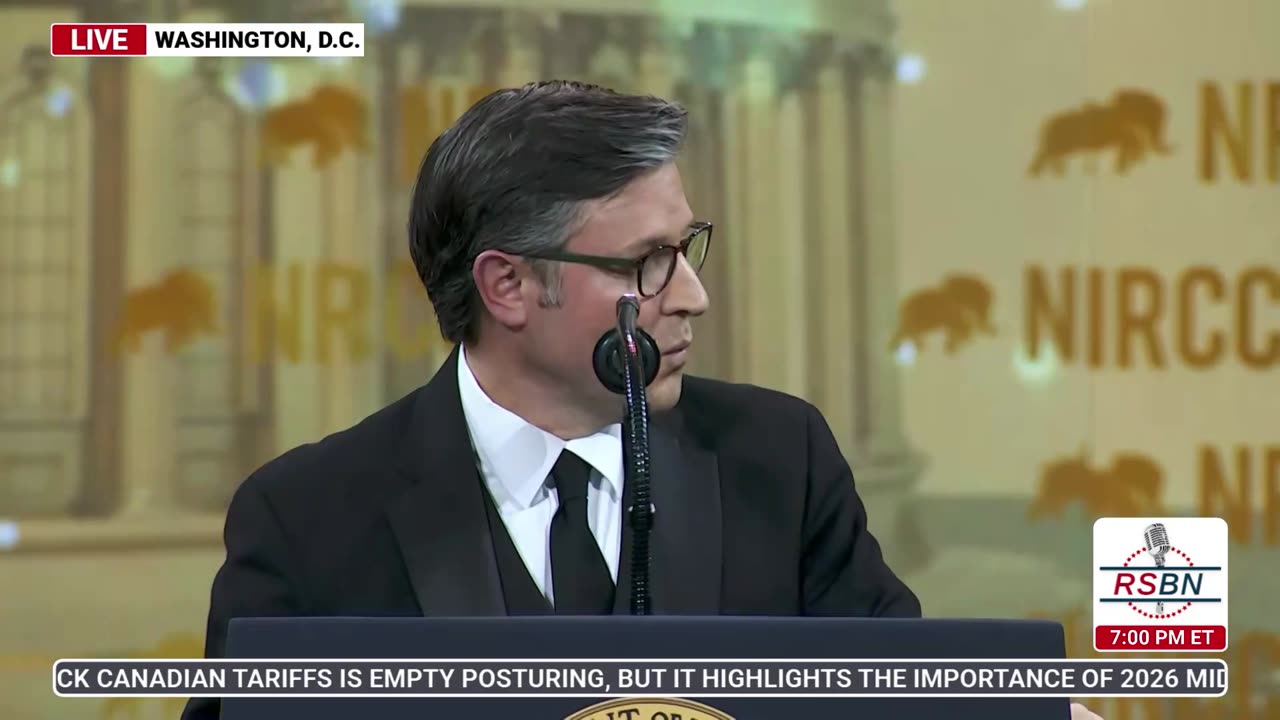 FULL SPEECH: Speaker Mike Johnson Speaks at the NRCC Dinner in Washington D.C. - 4/8/25