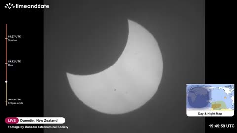 🌒 Partial Solar Eclipse Sept. 21, 2025 | Stunning New Zealand Time-Lapse
