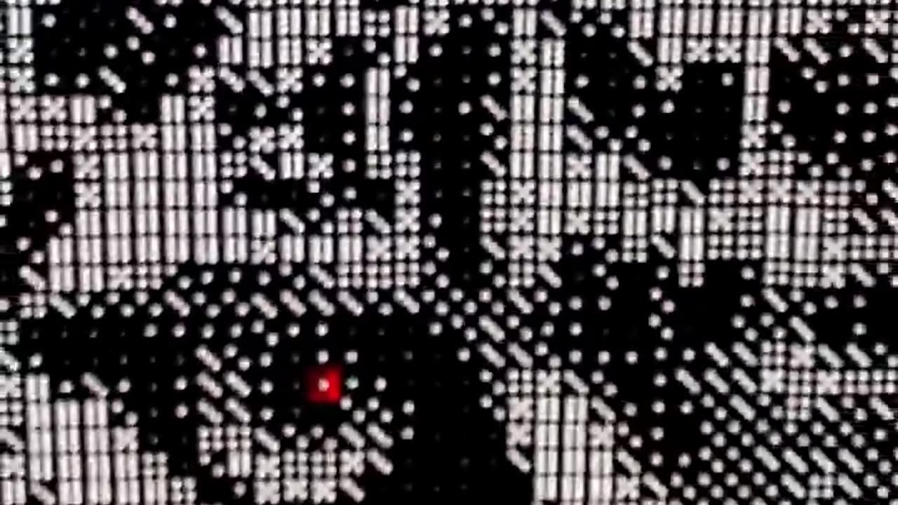 portrait of a Jaguar made using dice only.