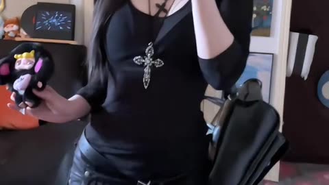 Dark Babe Vibes – Black Stockings Selfie