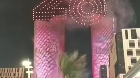 New year 🕛 celebrations in Qatar Doha LUSAIL TOWER city