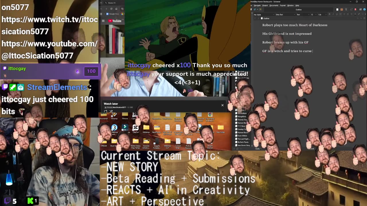 UNBOXING NEW OUTFIT! New Story: Heart of Darkness | Beta Reading + REACTS + Commentary + Writing: Character Weapons | Drawing: Perspective |