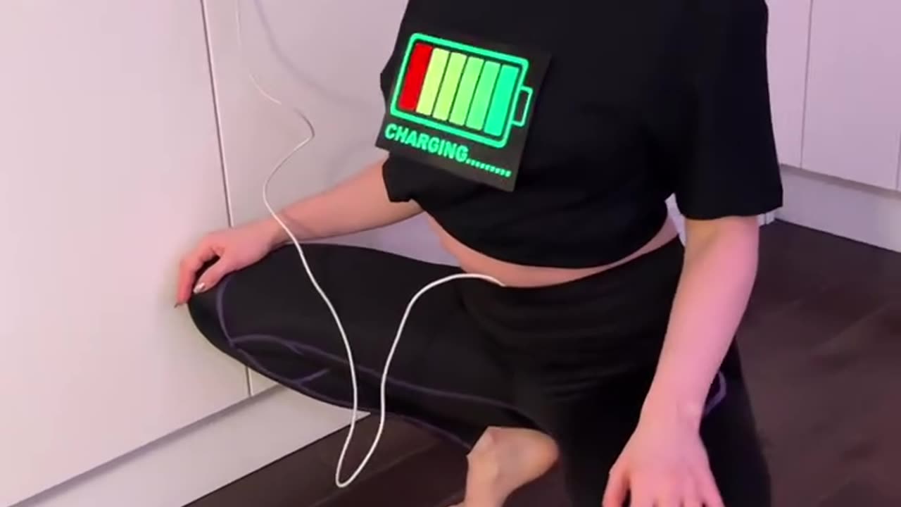 Sexy hot girl charging
