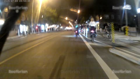 Toronto Cruisers Group Ride to Pan-Am Dirt bike Track and trinity bellwoods (timelapse, very dark)