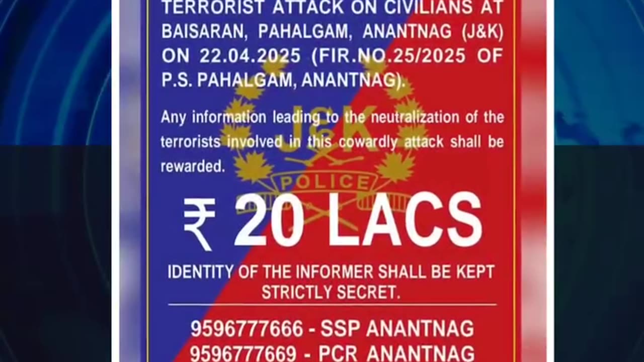 On April 22, a tragic terrorist attack in Pahalgam, Kashmir