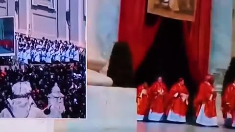WOW 😮 WHAT IS THAT? STRANGE PRESENCE CAUGHT ON CAMERA ATTENDING POPE FRANCIS FUNERAL