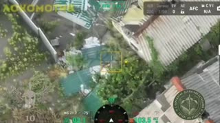 Ukrainian RC Drone Drives into Russian Base and Detonates