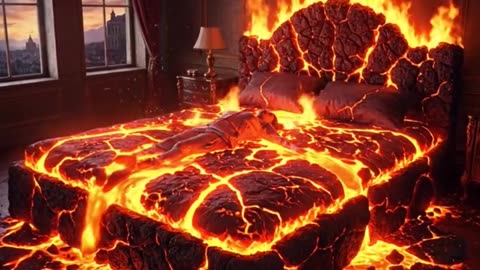 AI ASMR which bed is your favorite🥛🔥🥔🛌#asmr #aiasmr #aiart #tingles #relaxingsounds #satisf