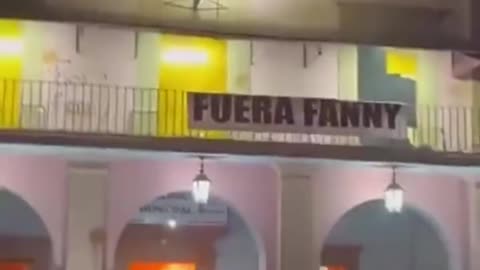 Town hall set on FIRE in Michoacan, Mexico