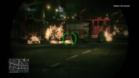 GTAV: Shooting things with flaming bullets (Director Mode)-Date: 8/9/2018