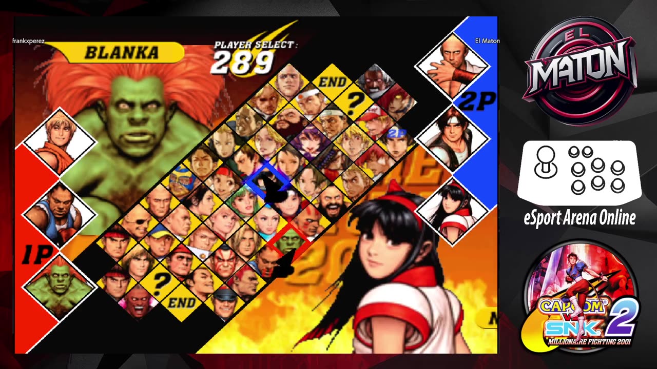 CAPCOM vs SNK 2 • Luchas en linea • "frankxperez" vs "ElMaton" • (2025/05/19) #onlineplay