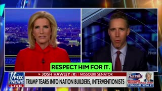 Josh Hawley says Trump is proving that peace comes through strength