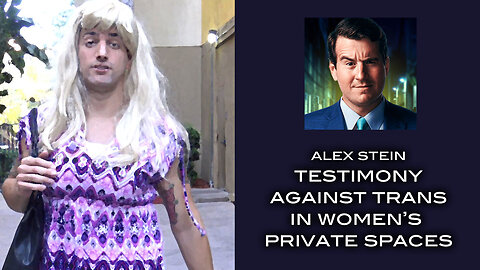 Alex Stein Testimony Against Trans in Women's Private Spaces