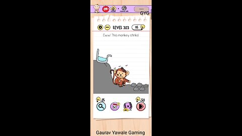 EWW! This monkey stinks ! Brain test level 303 !