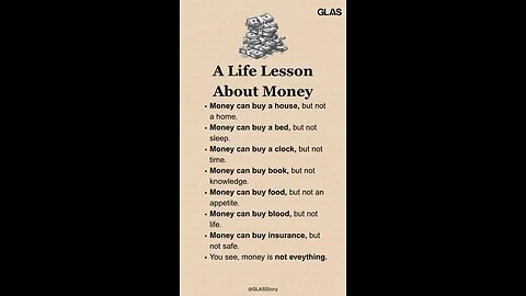 Lesson About Money