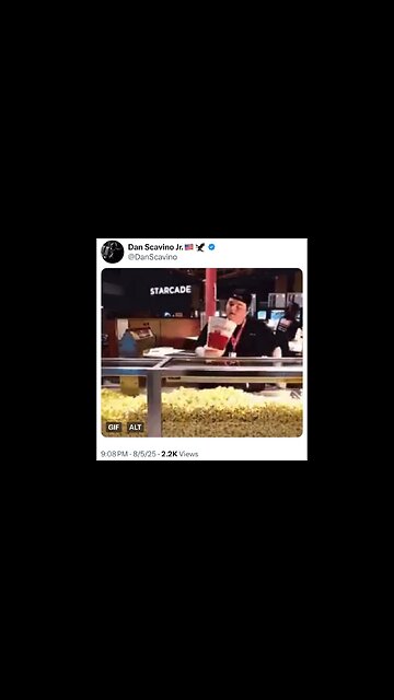 Dan Scavino Popcorn post: Is that comm for, "Enjoy the Show?" 😊