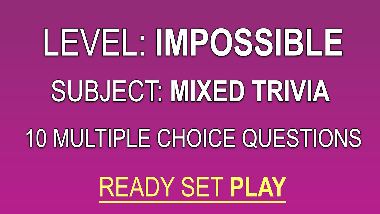 Ready? Set! Play!