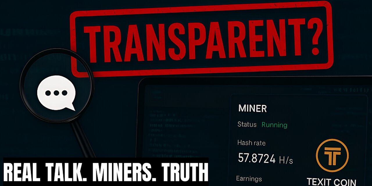 Is Bobby Gray Being 100% Transparent with TEXIT Coin Miners? 🤔 Let’s Talk FACTS!