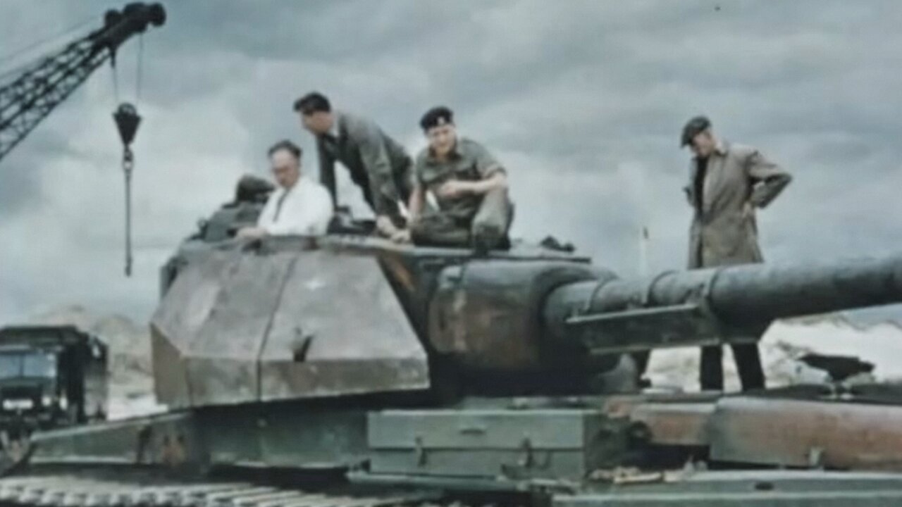 Inert and live Malkara HESH warheads tested on a Conqueror tank with added spaced armor