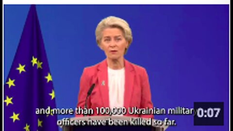 "Over 100,000 Ukrainian Military Deaths, According to Ursula von der Leyen"