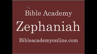 Zephaniah 1:1-4 Lesson 1