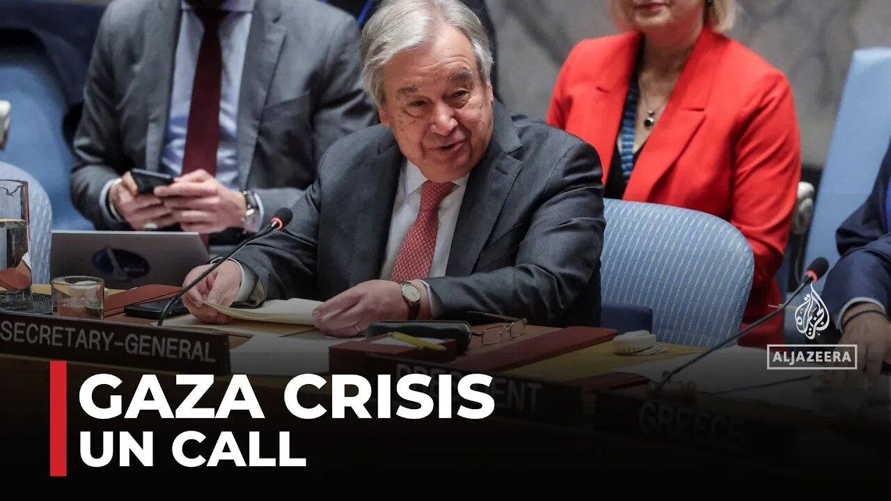 UN chief Guterres says flood of aid needed for Gaza