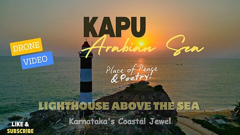 The Hidden Gem of Karnataka’s Coastline Kapu Beach lighthouse, Udupi Epic 4K Drone Video