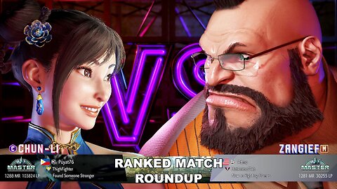 Kuya Kalbo SF6 Ranked Roundup. Chun Li Master Rank [Hori Fight Stick]