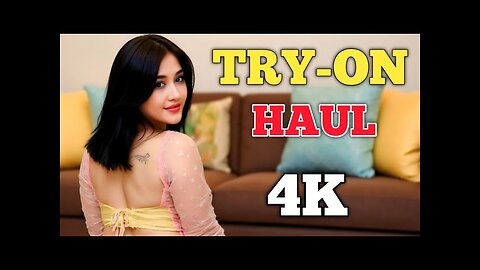 4K Bikini Transparent try on haul 2025 | See through Sheer outfit try on haul | lingerie haul