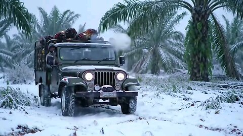 snowing in indonesia