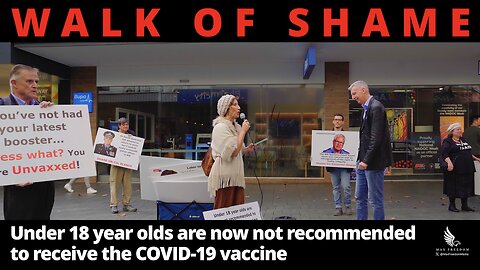 Under 18 year olds are now not recommended to receive the COVID-19 vaccine - WALK OF SHAME