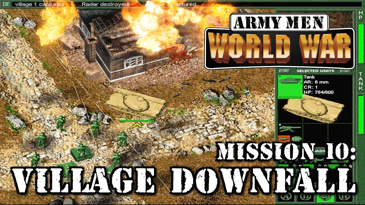 Army Men: World War - PC version - Mission 10: Village Downfall