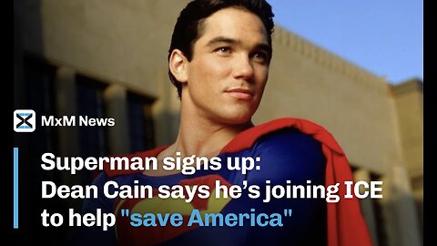 ACTOR *SUPERMAN* DEAN CAIN🎬🚔👲🦸‍♂️👮‍♂️APPLIES TO BECOME ICE AGENT🚓👲💫