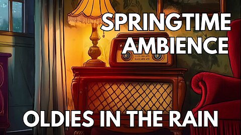 🎧Oldies During The Rain Ambience | Vintage Oldies & Rain On The Window | Springtime ASMR