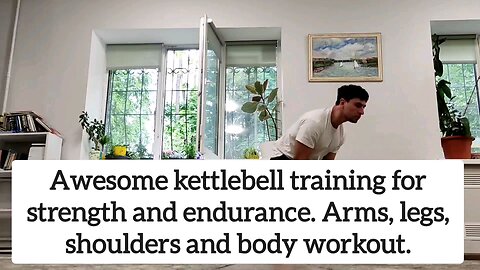Kettlebell training.