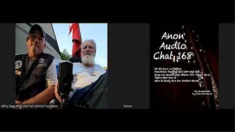 Anon Audio Chat 168 - SG Sits Down w/ USAF MSgt(Ret) Jeff Stagg and Marine Corps Vietnam Veteran Tom "Poppy" Jervis: FQXHole Foundation & Helping Humanity