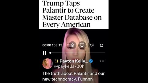Trump Taps Palantir To Create Master Database On Every American! KellyPayton