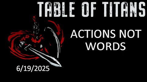 #TableofTitans ACTIONS NOT WORDS