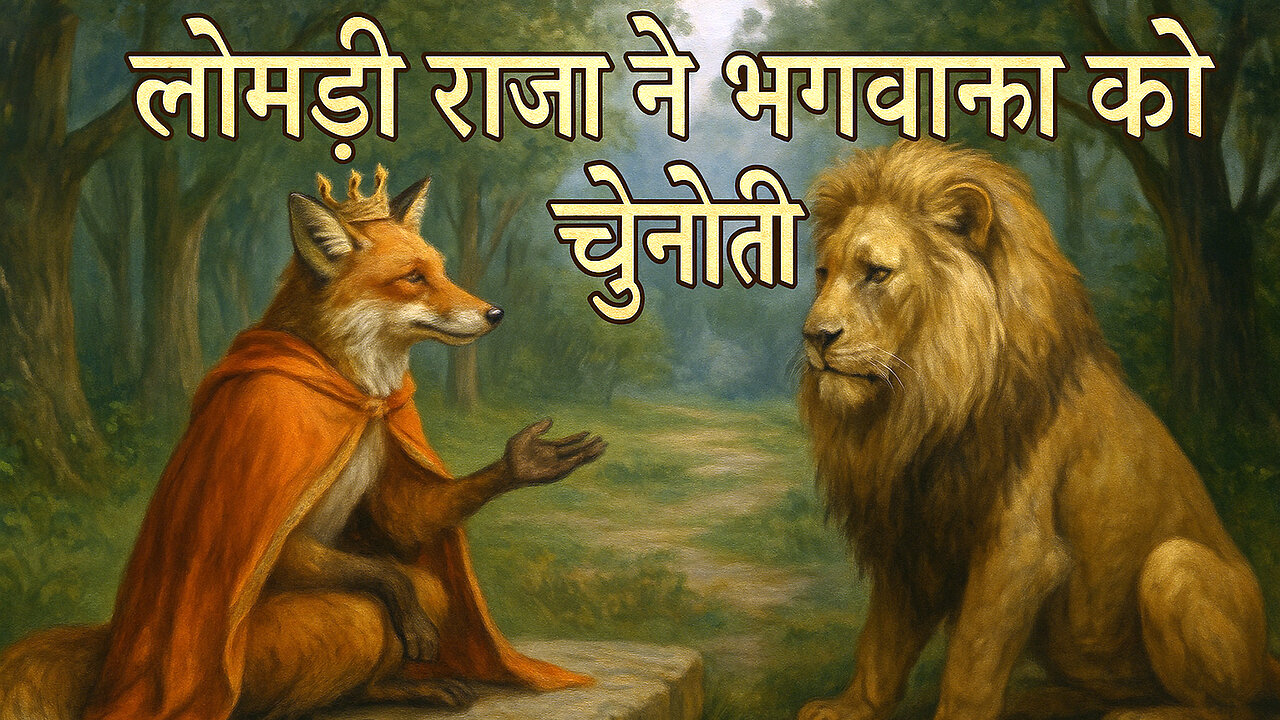 लोमड़ी राजा और भगवान को चुनौती | अहंकार और सत्य की लड़ाई | नैतिक कथा