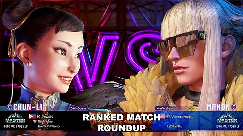 Kuya Kalbo SF6 Ranked Match Roundup. Chun Li Master Rank [Hori Fight Stick]